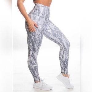 P'TULA High Rise Chandre birch Marble leggings